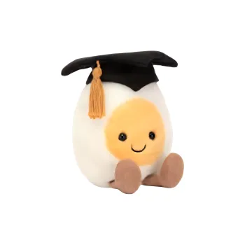 JELLYCAT Amuseables Boiled Egg Graduation Plush Toy