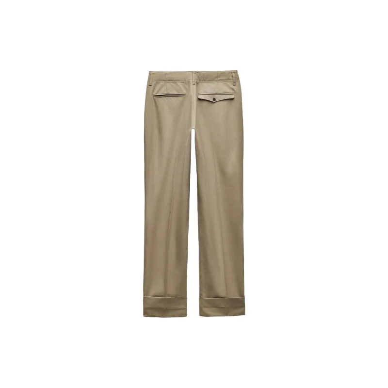 ZARA Trf Casual Pants Women's Camel-1