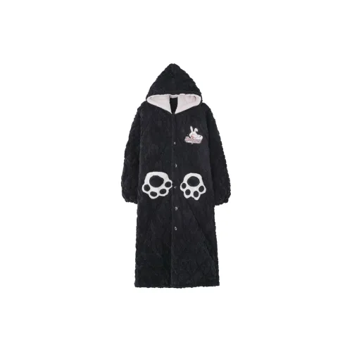 Qiao Ni Tong Pajama Robe Men's Black