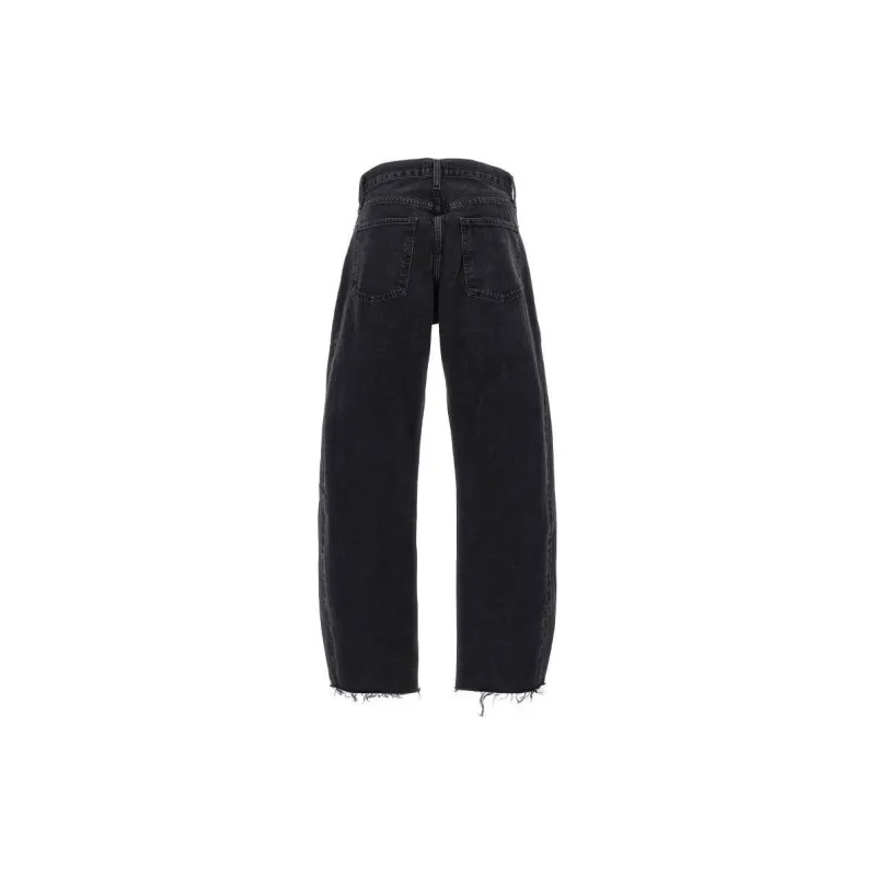 AGOLDE Frayed Edge Straight Leg Jeans-1