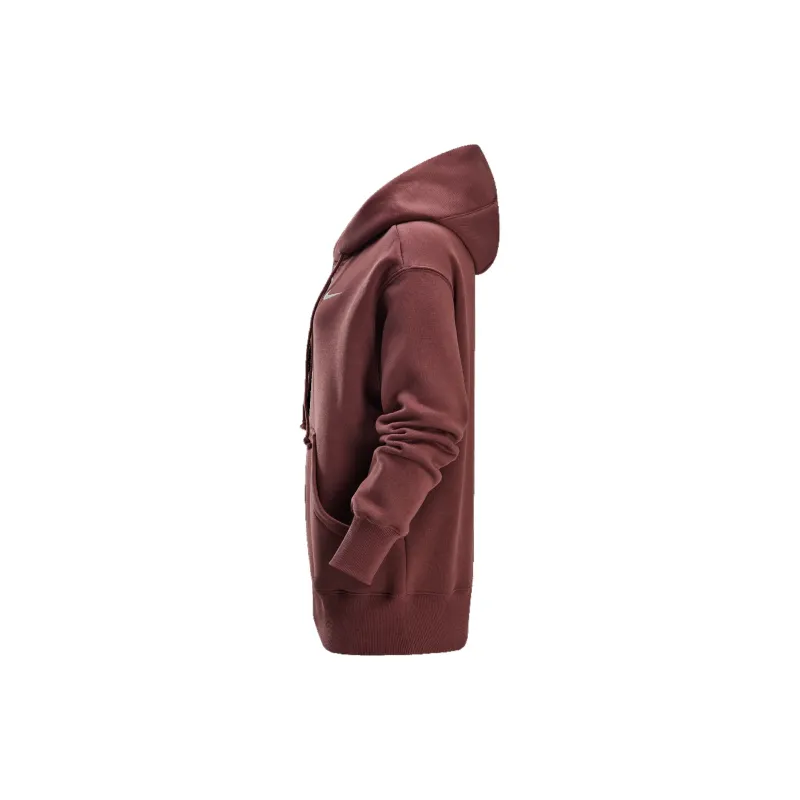 Nike Sportswear Phoenix FleeceSwoosh Sweatshirt Women's Red Brown/Sail White-2