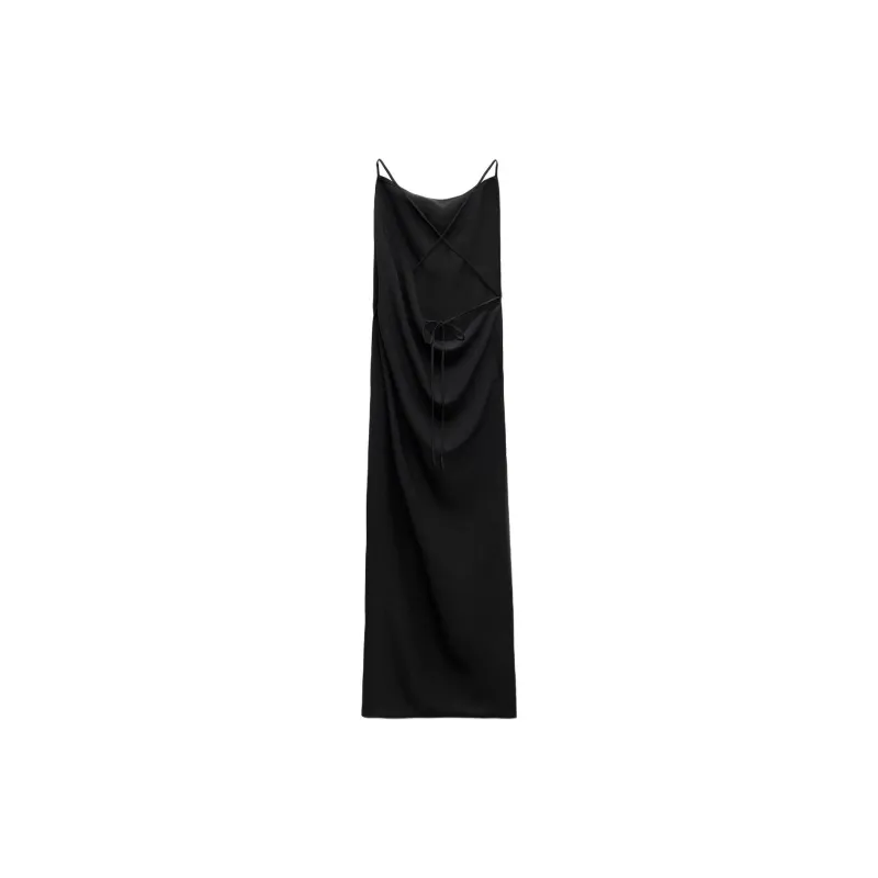 ZARA Slip Dresses Women's Black-1