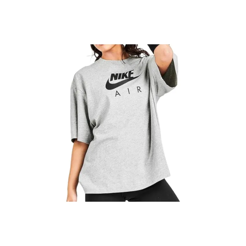 Nike Drop Shoulder Sleeve T Shirt Women's Gray-1