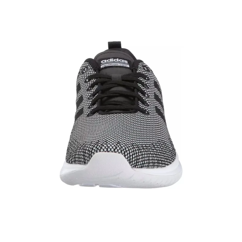 Adidas Cloudfoam Super Fle Anti-Slip And Wear-Resistant Breathable Low-Top Training Running Shoes Women's Gray Black-3