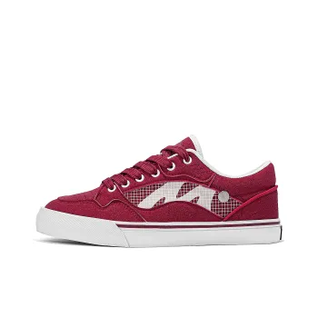 MINISO Low-Top Skateboard Shoes Unisex Red White