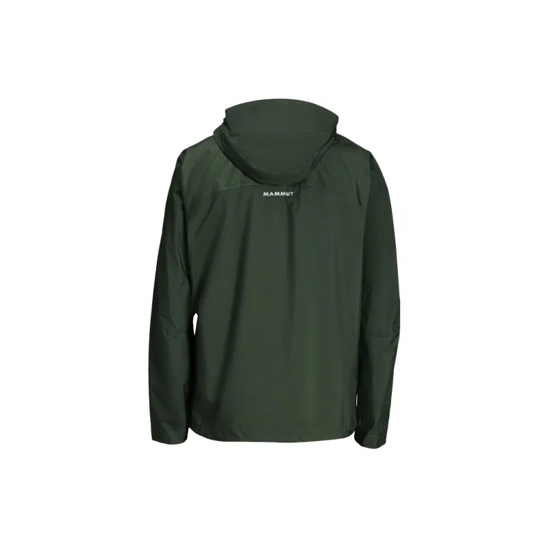 MAMMUT Microlayer 2.0 HS Water-Resistant Windbreaker Jacket Unisex Forest Green With Free Necklaces-2