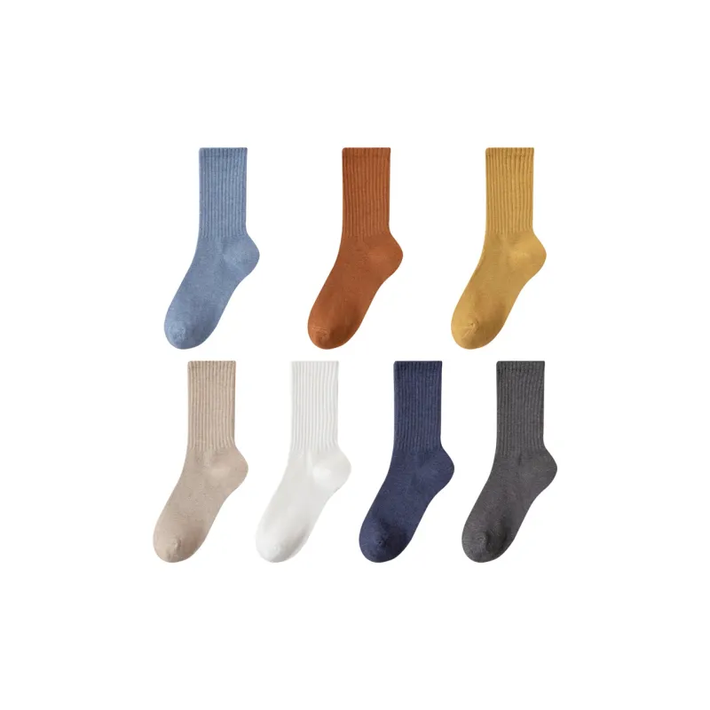 MIIOW Mid Calf Socks Unisex 7 Pack-4