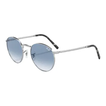 RayBan Crystal Round Sunglasses Women's Silver