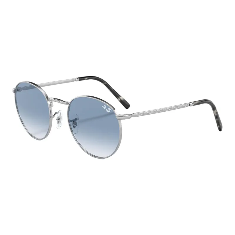 RayBan Crystal Round Sunglasses Women's Silver-0