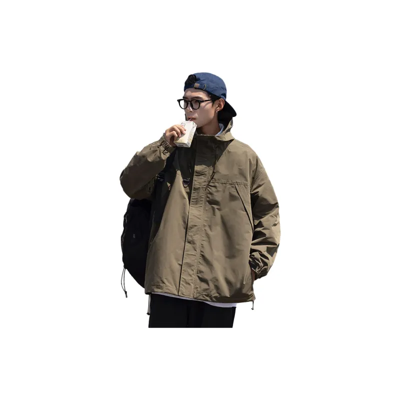 RENBEN Jackets & Coats Unisex Khaki-7