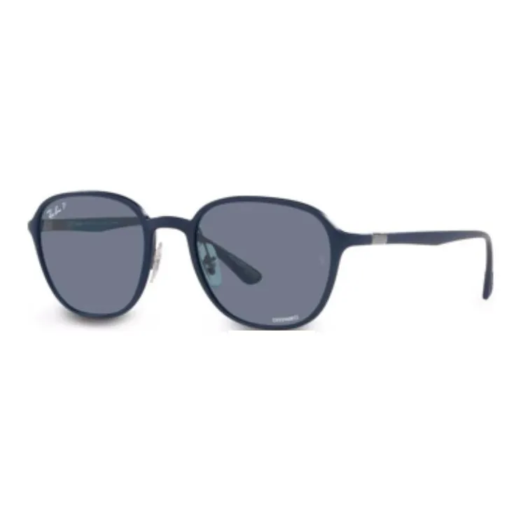 RayBan Peek Material Square Sunglasses Women's Blue-0
