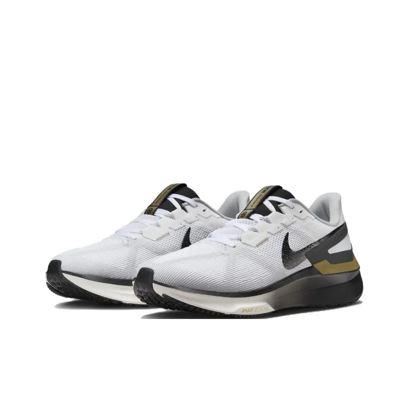 Nike Structure 25 White Metallic Gold Light Smoke Grey Black-2