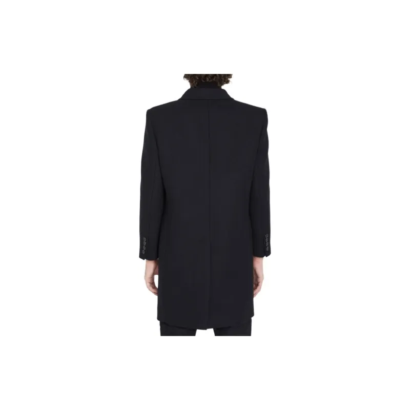 SAINT LAURENT Double Breasted Long Sleeved Coat-3