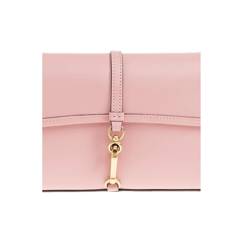 COACH Hamptons Cow Leather Shoulder Bag, Crossbody Bag, Handbag Medium Size Women's Pink-3