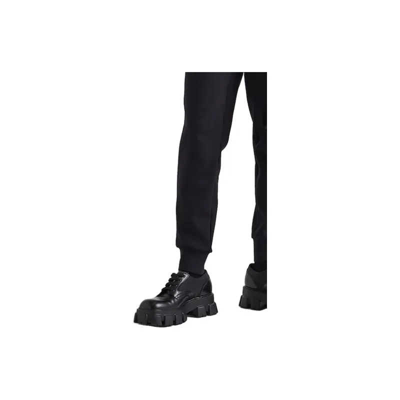 PRADA Re Nylon Triangle logo Sweatpants-5