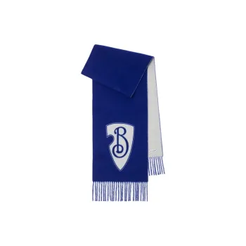 Burberry Wool Knit Scarves Unisex Blue
