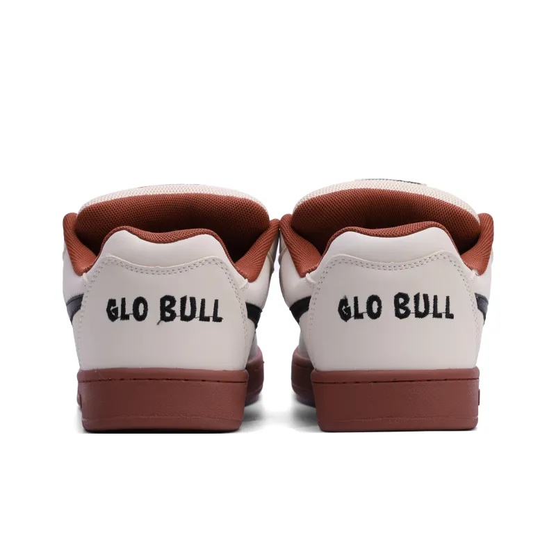 GLO BULL Skateboard Shoes Unisex Low Top Beige Black Red-4