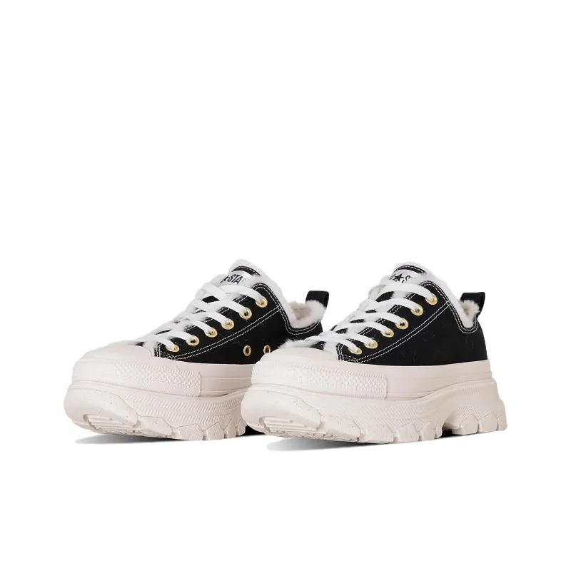Converse All Star Trekwave Anti Slip Wear Resistant Low Top Canvas Shoes Women's Black-2