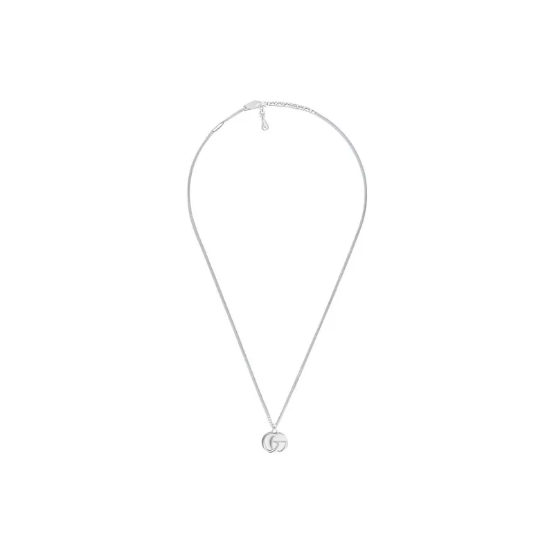GUCCI 925 Sterling Silver Necklaces Unisex Silver-1