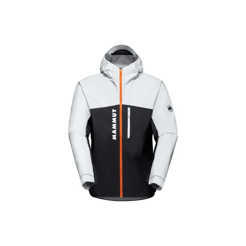 MAMMUT Waterproof And Windproof Windbreaker Jacket Unisex Black And White Comes With Necklace-1
