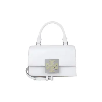 TORY BURCH BON BON Cow Split Leather Shoulder Bag Crossbody Bag Handbags Mini Women's White