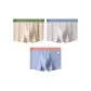 3 Pack (B Combo-Color Block Letter Waistband-Beige Yellow+Light Gray+Light Blue)
