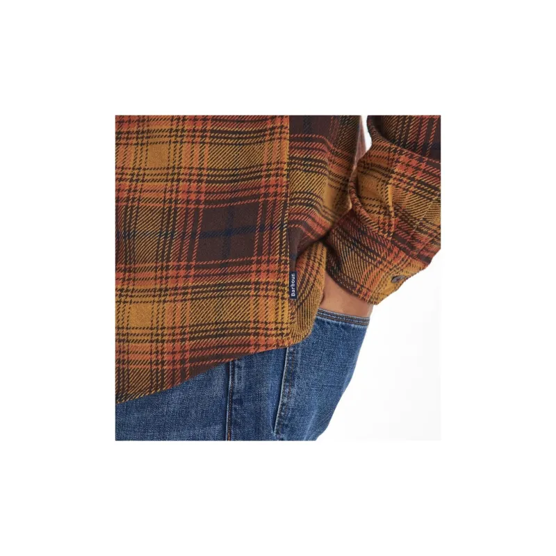BARBOUR Shirt Men's Classic Brown-6