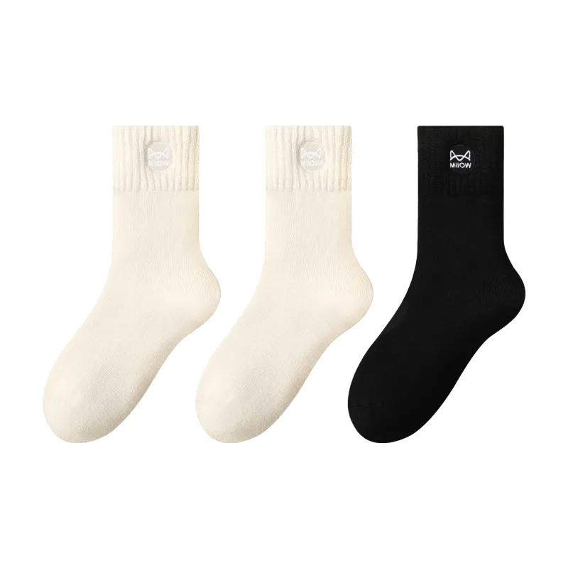 MIIOW Mid Calf Socks Women's Combo Set-25