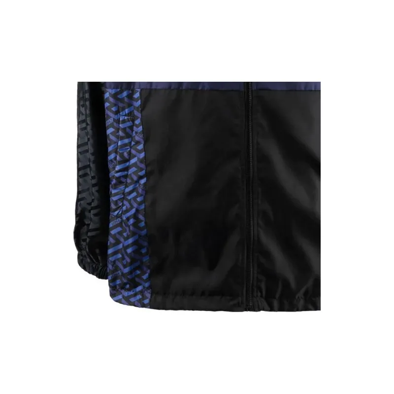VERSACE La Greca Print Hooded Jacket-5