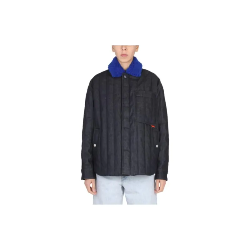 Sunnei Contrasted Collar Buttoned Jacket-4