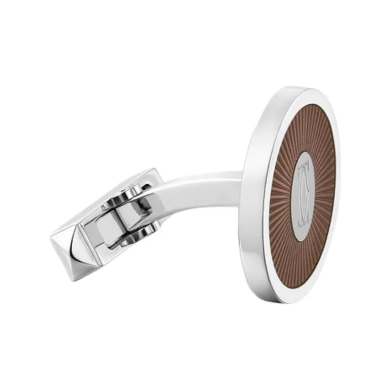 CARTIER Palladium-Plated Cufflinks Unisex Silver-2