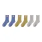 6 Pack (2 Denim Blue+2 Ginger Yellow+2 Light Gray)