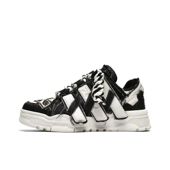 REPUSEN 3 Pack Two Tone Shoelace Dirty Distressed Aesthetic Puffy Shoes Exclusive Box Low Top Skateboard Shoes Unisex