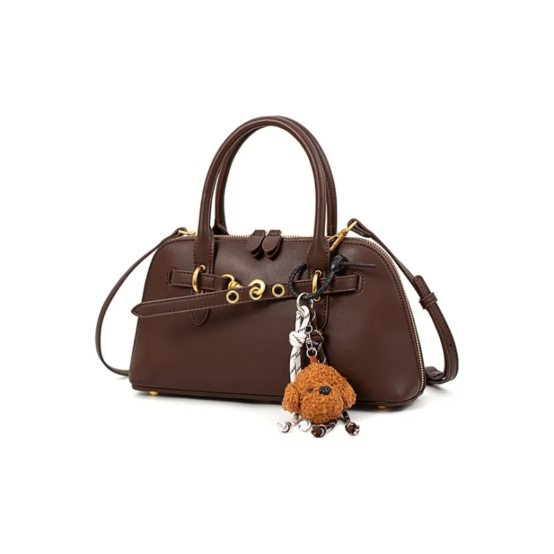 Vigno Synthetic Leather One Shoulder Handbags Regular Women's Brown/Coffee/Black-1