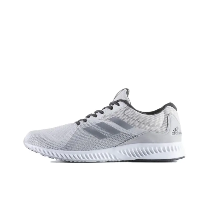 Adidas Aerobounce Anti Slip Wear Resistant Low Top Casual Running Shoes Men's White Gray-0