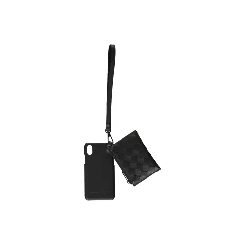 Bottega Veneta Leather Material With Coin Purse Phone Cases Available For IPhone Solid Color
