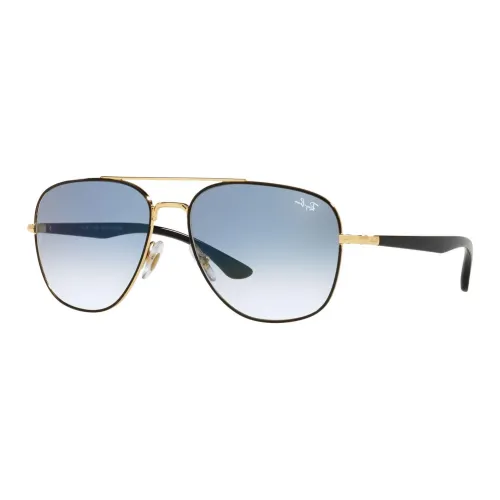 RayBan Metal Acetate Aviator Sunglasses Men's Black