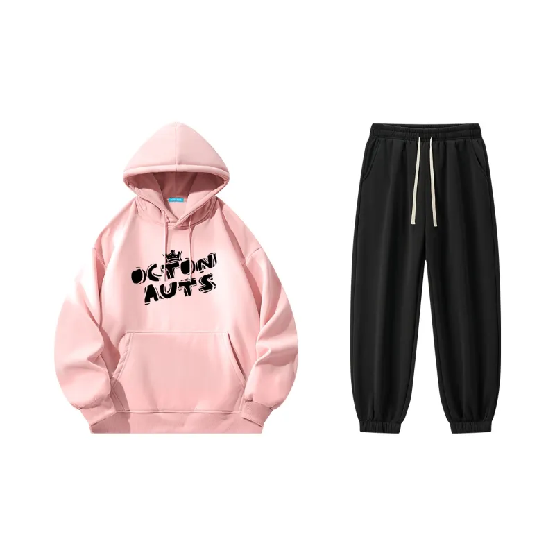 Small Columns Under The Sea Sweatshirt Set Unisex-5