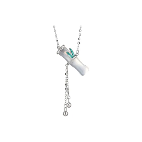 Cuiya Golden Building Chalcedony Necklaces Women's