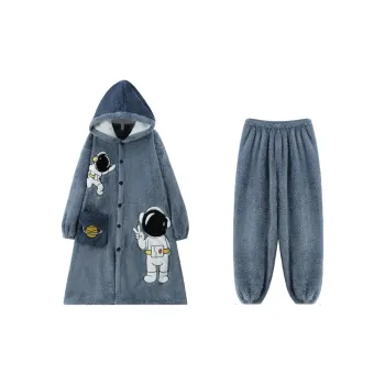 Qiao Ni Tong Pajama Set Men's Blue