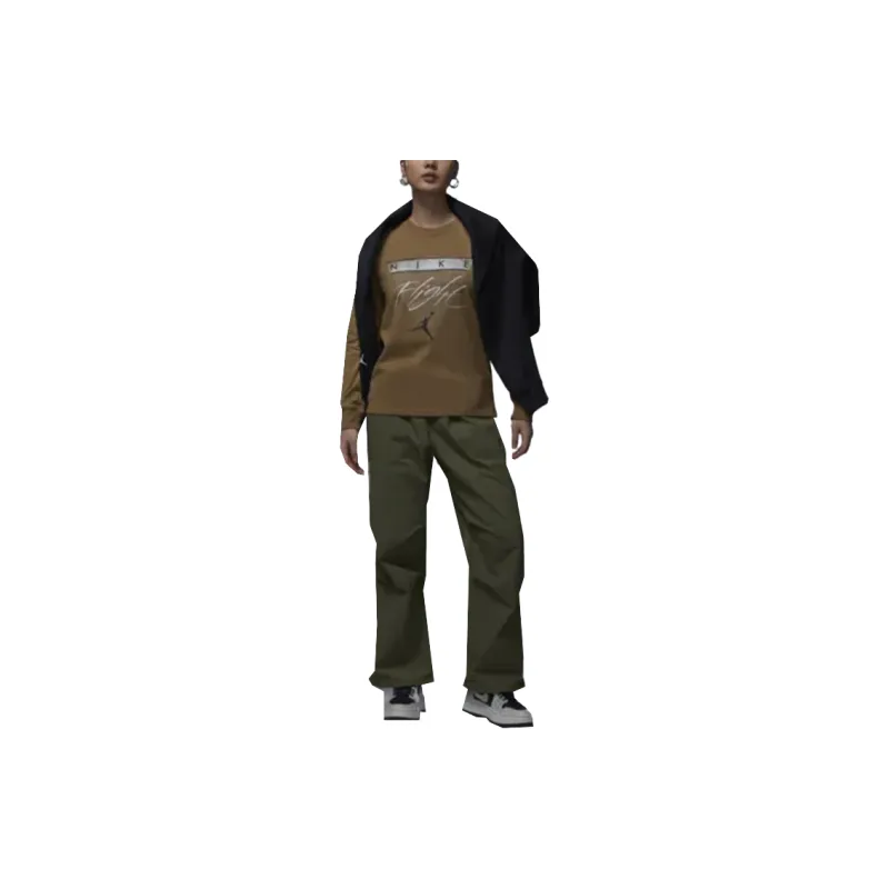 Jordan Essentials Casual Pants Unisex Medium Olive Green-2