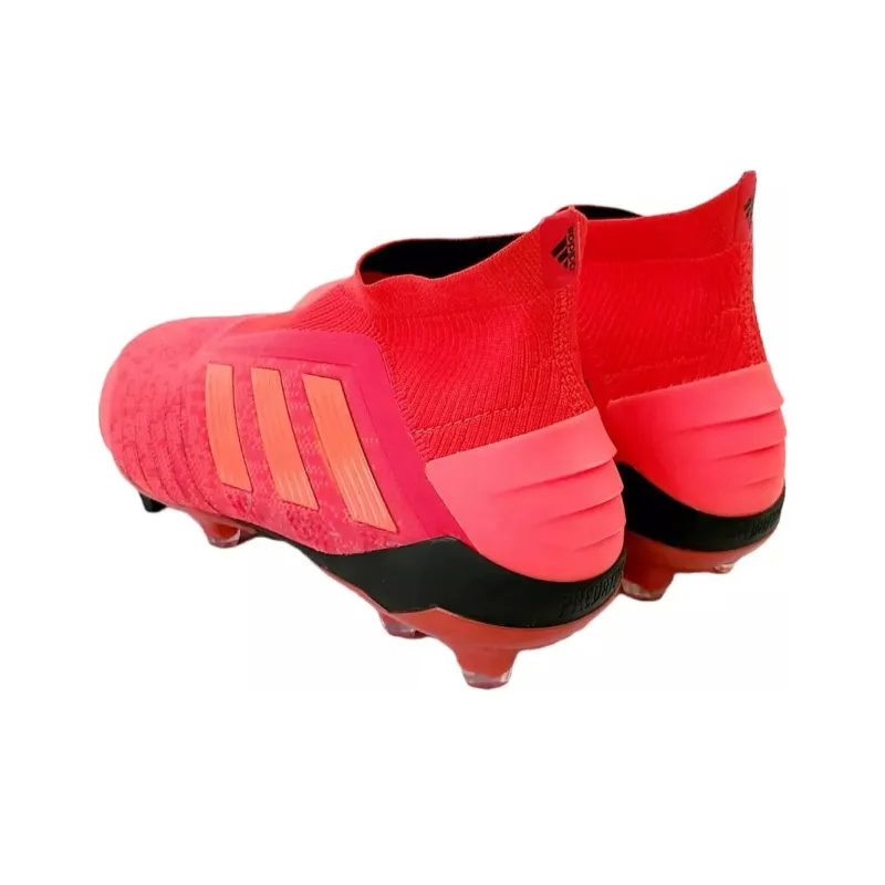 Adidas Predator 19+ Anti Slip Wear Resistant Soccer Shoes Men's Red-3