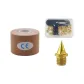 Box Included Carbon Gold Tip Nails (Set of 34 Pcs+Nail Pullers)+Skin Tape 5CM*5M