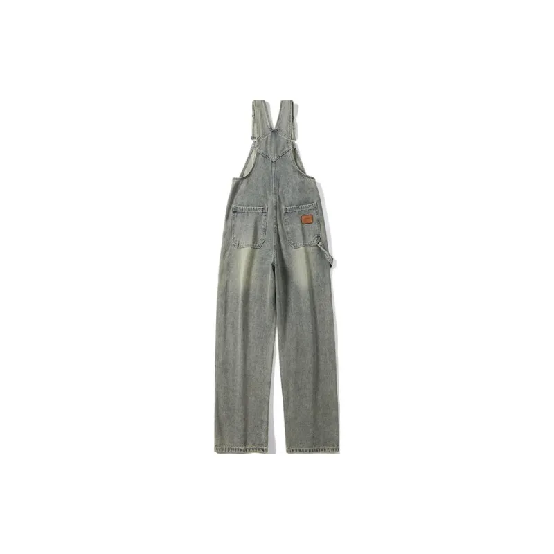 SONGS ALONG Overalls Women's Yellow-1