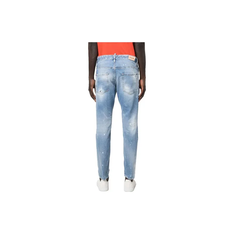 DSQUARED 2 Distressed Straight Leg Jeans-1