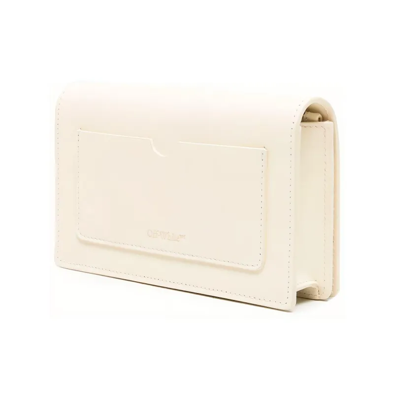 OFF-WHITE Jitney 0.5 Quote Shoulder Bag 'Beige/Black'-1