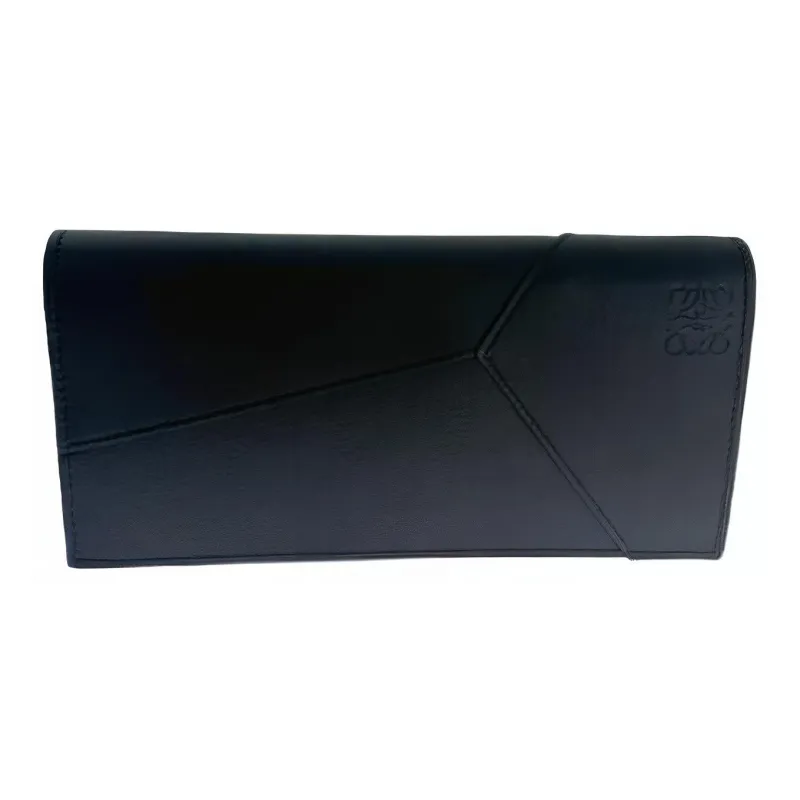 LOEWE Puzzle Leather Wallet Men's Black-0