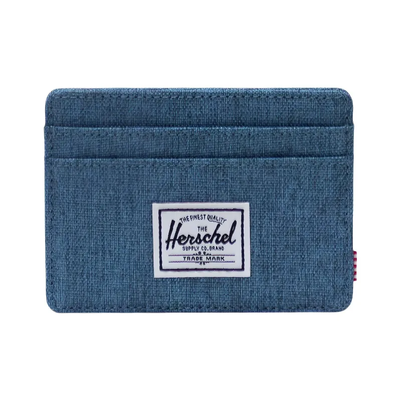 Herschel Polyester Card Holder With Multiple Card Slots, Anti Skimming, Coin Purse Regular Unisex Heather Gray Blue-0