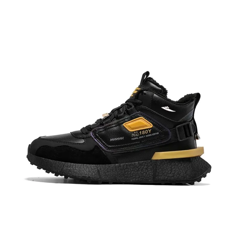 Kuding Waterproof And Warm Mid Top Casual Shoes Men's-8