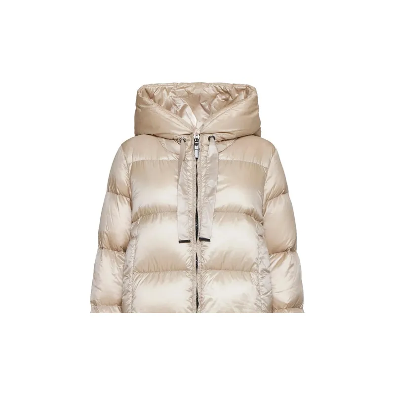 MaxMara Zip Up Drawstring Coat-5